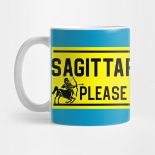 Funny Sagittarius Archer Centaur Zodiac Student Driver Notice Sign Mug